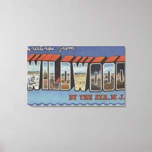 Lienzo Escenas grandes de la letra - Wildwood-Por--Mar,