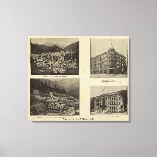 Lienzo Escenas, Wallace, Idaho (Anverso)