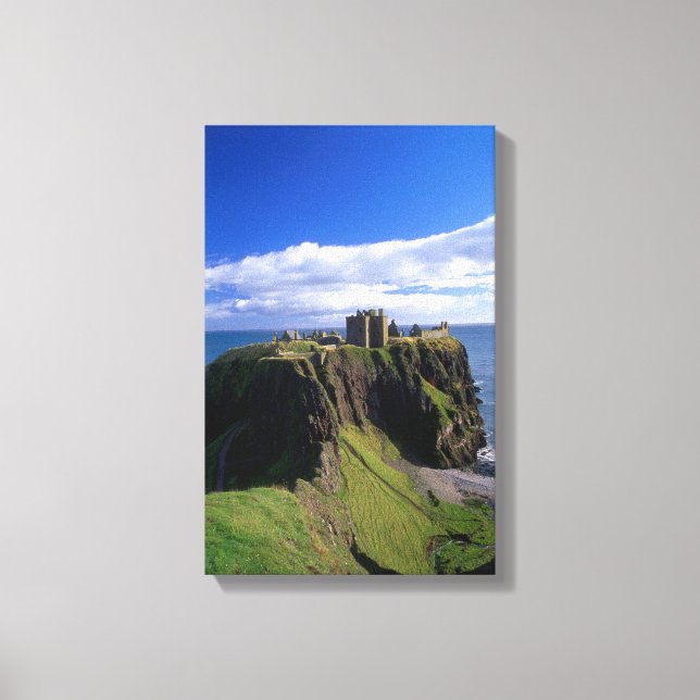 Lienzo Escocia, Aberdeen Castillo de Dunnotar. (Anverso)