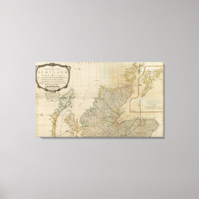 Lienzo Escocia al norte (Anverso)