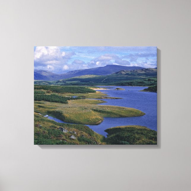 Lienzo Escocia, Highland, Wester Ross, Loch Garry. Un (Anverso)