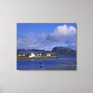 Lienzo Escocia, Highland, Wester Ross, Plockton.