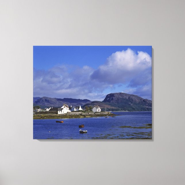 Lienzo Escocia, Highland, Wester Ross, Plockton. (Anverso)