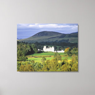 Lienzo Escocia, Tayside, castillo de Blair. En una esmera
