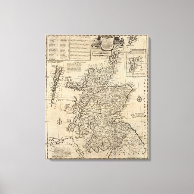Lienzo Escocia y Gran Bretaña del Norte (Anverso)