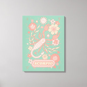 Lienzo Escorpio Celestial Zodiac Pastel Dreams Wall Arts
