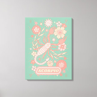 Lienzo Escorpio Celestial Zodiac Pastel Dreams Wall Arts