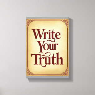 Lienzo Escriba su verdad, opción 3