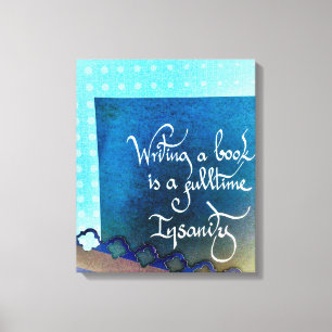 Lienzo Escribiendo un manifiesto del autor del libro con