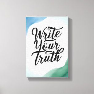 Lienzo Escribir su verdad