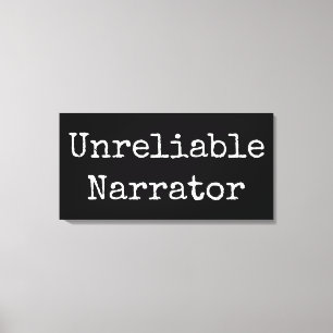 Lienzo Escritor - Narrador poco fiable I