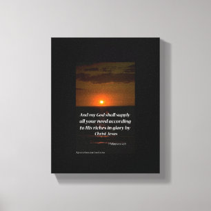 Lienzo Escritura bíblica Inspiradora