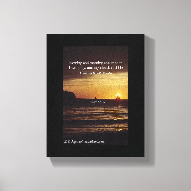 Lienzo Escritura bíblica Inspiradora (Anverso)