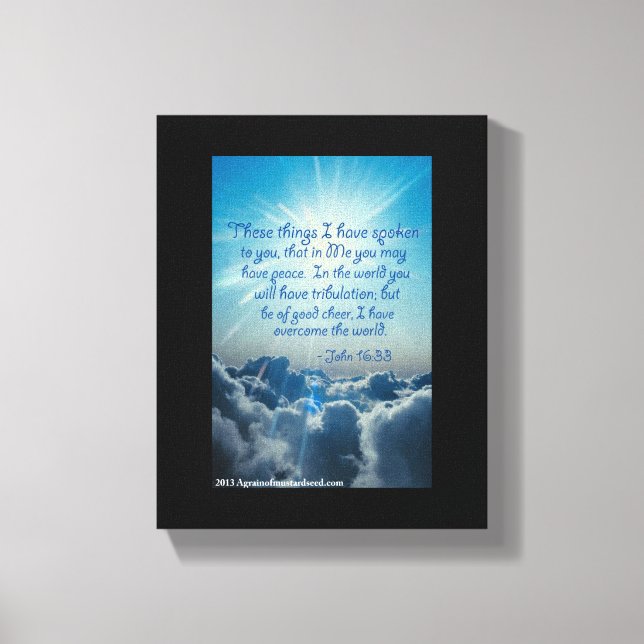 Lienzo Escritura bíblica Inspiradora (Anverso)