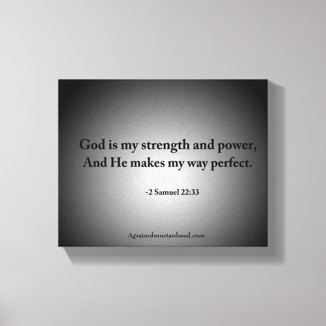 Lienzo Escritura bíblica Inspiradora (Anverso)