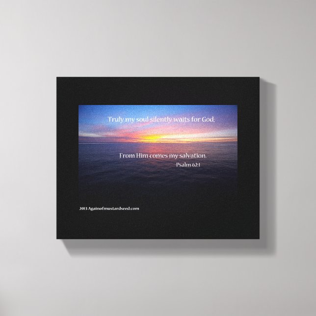 Lienzo Escritura bíblica Inspiradora (Anverso)