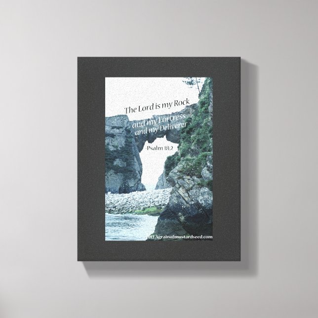 Lienzo Escritura bíblica Inspiradora (Anverso)