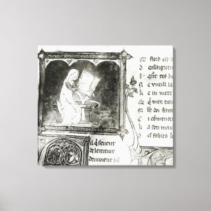 Lienzo Escritura de Marie de Francia