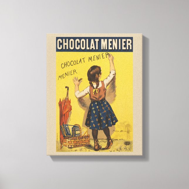 Lienzo Escritura de pared de Chocolat Menier (Anverso)