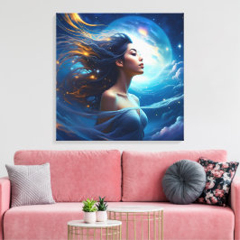 Lienzo Escuche a su ser superior | Espiritual de meditaci