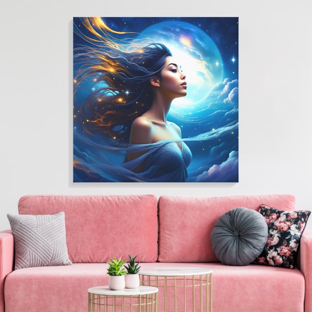 Lienzo Escuche a su ser superior | Espiritual de meditaci (Insitu (Sala de estar))