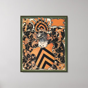 Lienzo Escudo belga medieval de armas