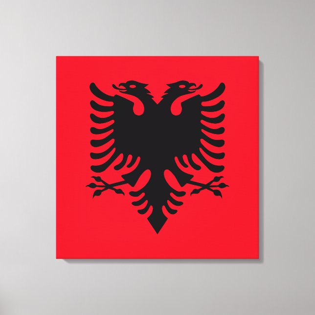 Lienzo Escudo de armas de Albania (Anverso)