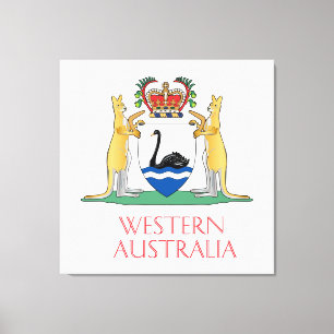 Lienzo Escudo de armas de Australia Occidental