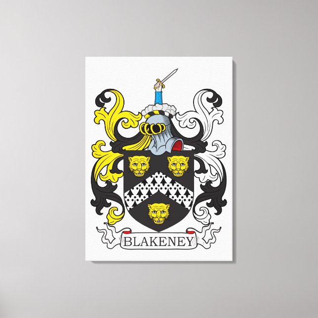 Lienzo Escudo de armas de Blakeney (Anverso)