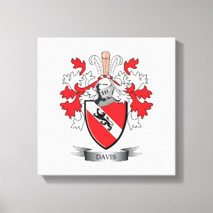 Lienzo Escudo de armas de Davis