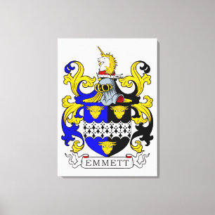 Lienzo Escudo de armas de Emmett