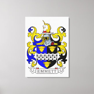 Lienzo Escudo de armas de Emmett