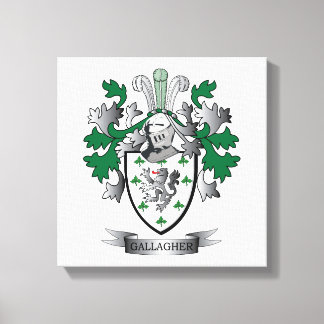 Lienzo Escudo de armas de Gallagher