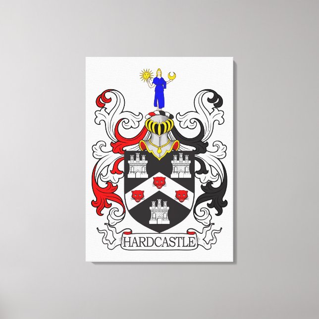 Lienzo Escudo de armas de Hardcastle I (Anverso)