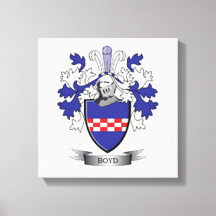 Lienzo Escudo de armas de la familia Boyd