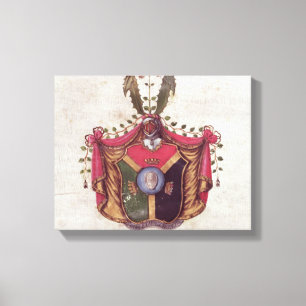 Lienzo Escudo de armas de la familia de Linnaeus