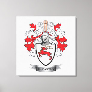 Lienzo Escudo de armas de McCarthy