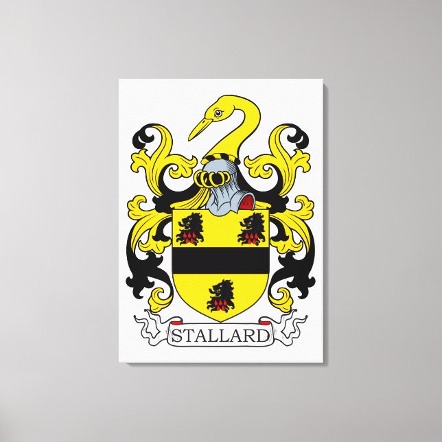 Lienzo Escudo de armas de Stallard (Anverso)