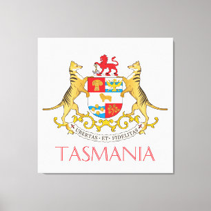 Lienzo Escudo de armas de Tasmania