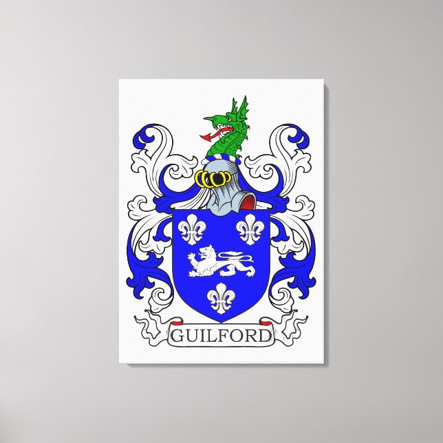 Lienzo Escudo de armas I de Guilford (Anverso)