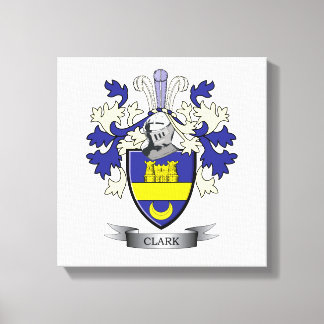 Lienzo Escudo de armas para escudos de la familia Clark
