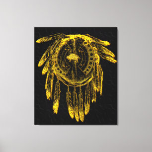 Lienzo Escudo de Cuero de Búfalo 1 Lona Envuelta
