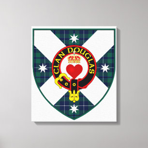 Lienzo Escudo de Douglas del clan en lona