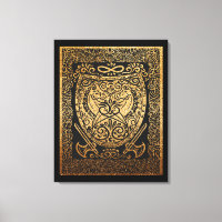 Escudo de guerreros dorados - Intrincado inspirado