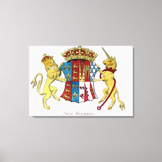Lienzo Escudo de Jane Seymour (Anverso)