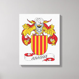 Lienzo Escudo de la familia de Aragón