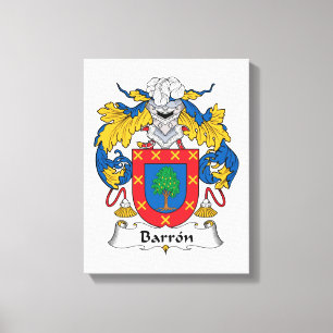 Lienzo Escudo de la familia de Barron
