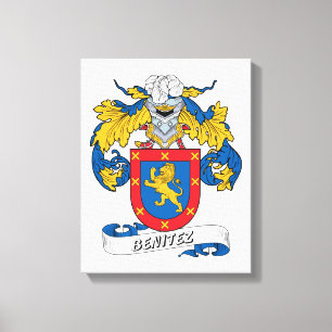 Lienzo Escudo de la familia de Benítez