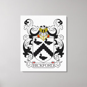 Lienzo Escudo de la familia de Bickford