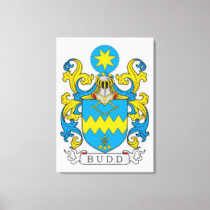 Lienzo Escudo de la familia de Budd